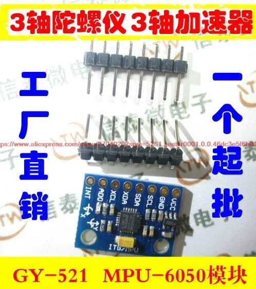 Accelerometer Mpu6050 - GY-521 MPU-6050 MPU6050 Module 3-assige analoge