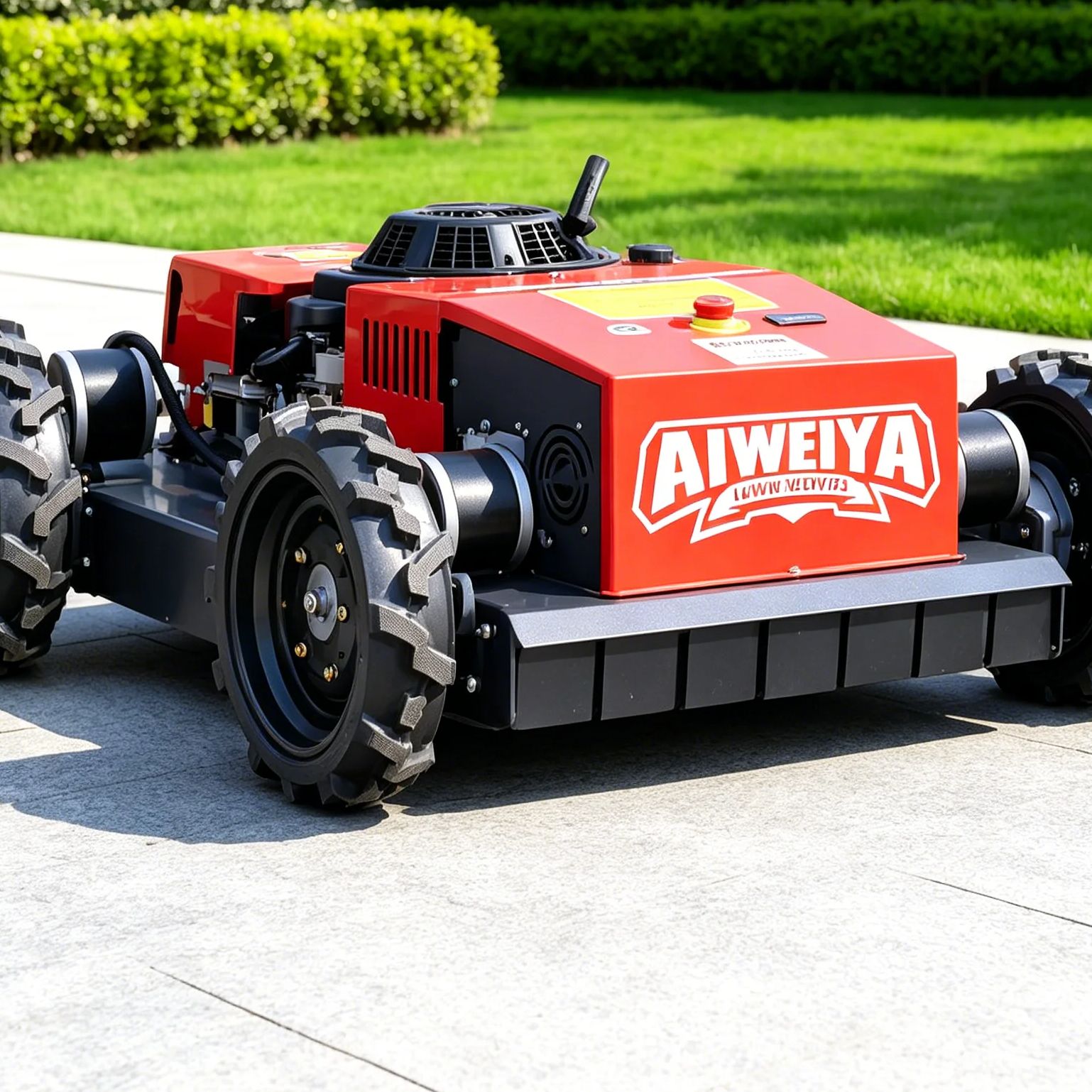 Robot Wheel - Geavanceerde robotmaaier met vierwielaandrijving, afstandsbediening en