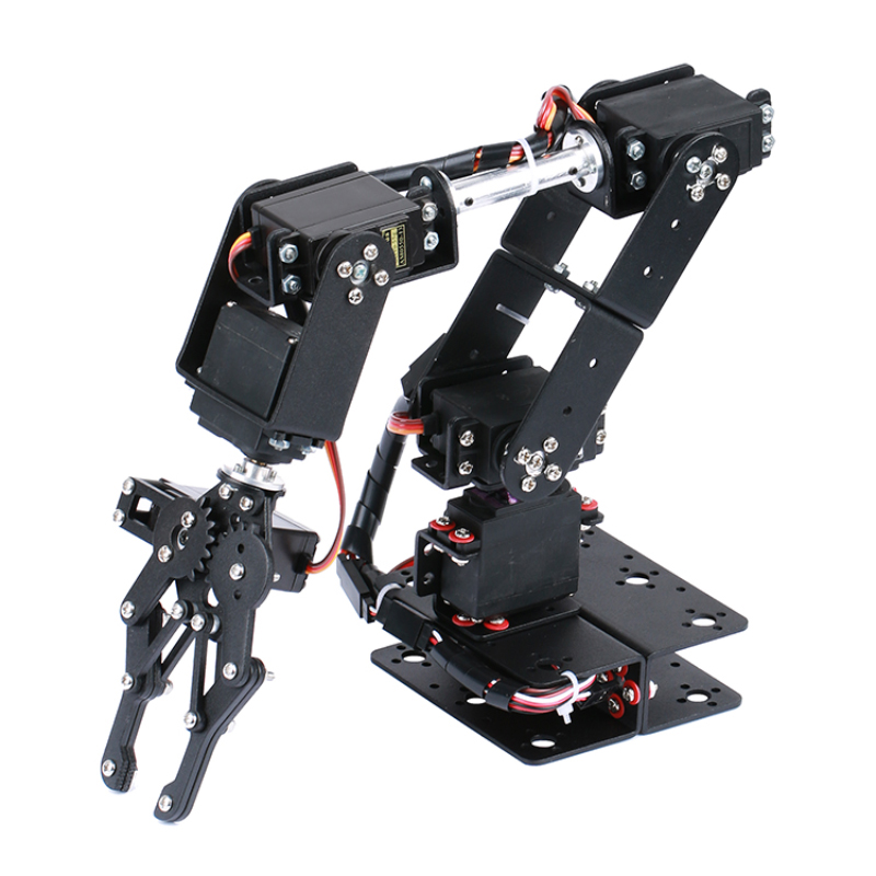 Robot Arm Kit - STEAM DIY 6-DAG Robot Metaallegering Mechanische