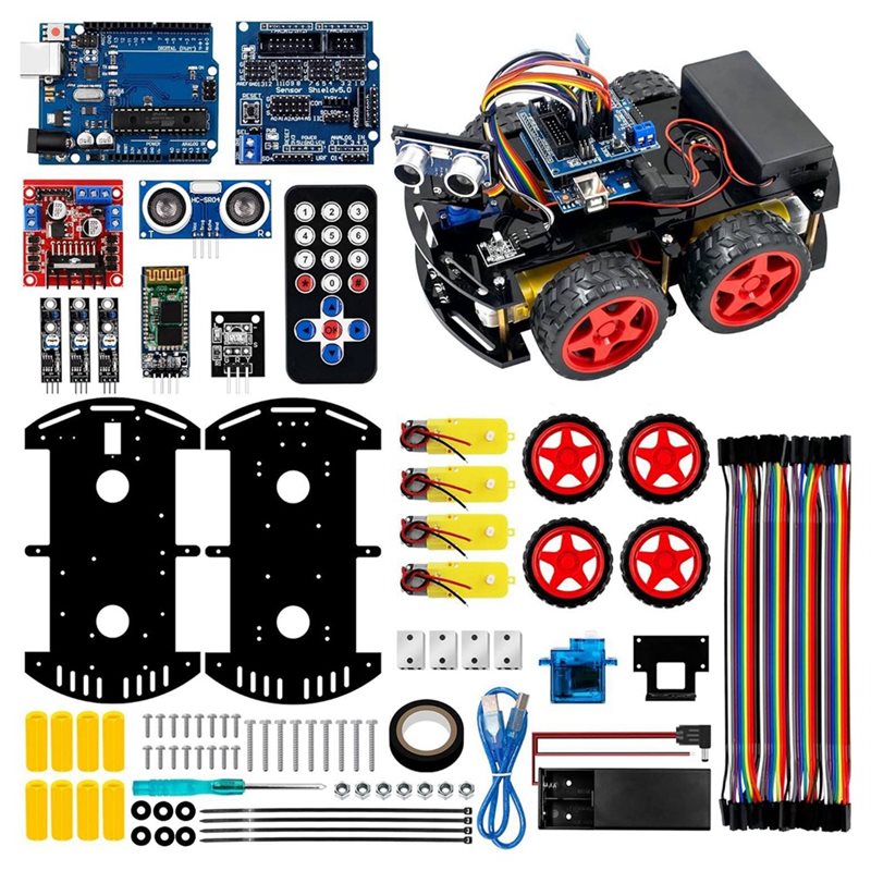 Robot Car Kit - WOWFU-4WD Smart Robot Auto Kit voor