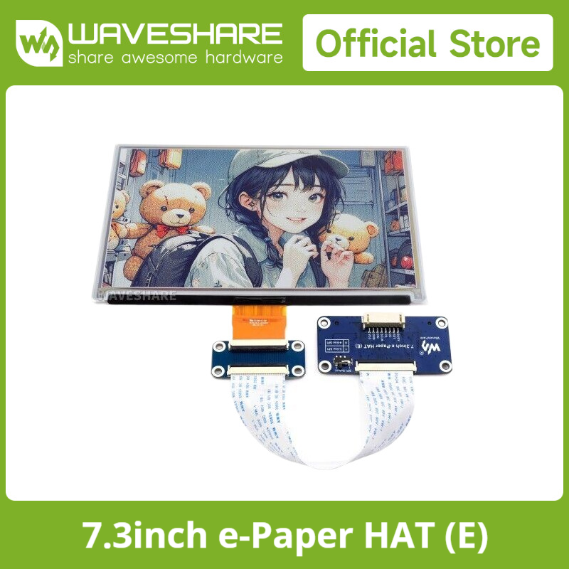 Arduino Robot - Waveshare 7,3 inch 6-kleuren E-Paper-display, E-Ink-display,