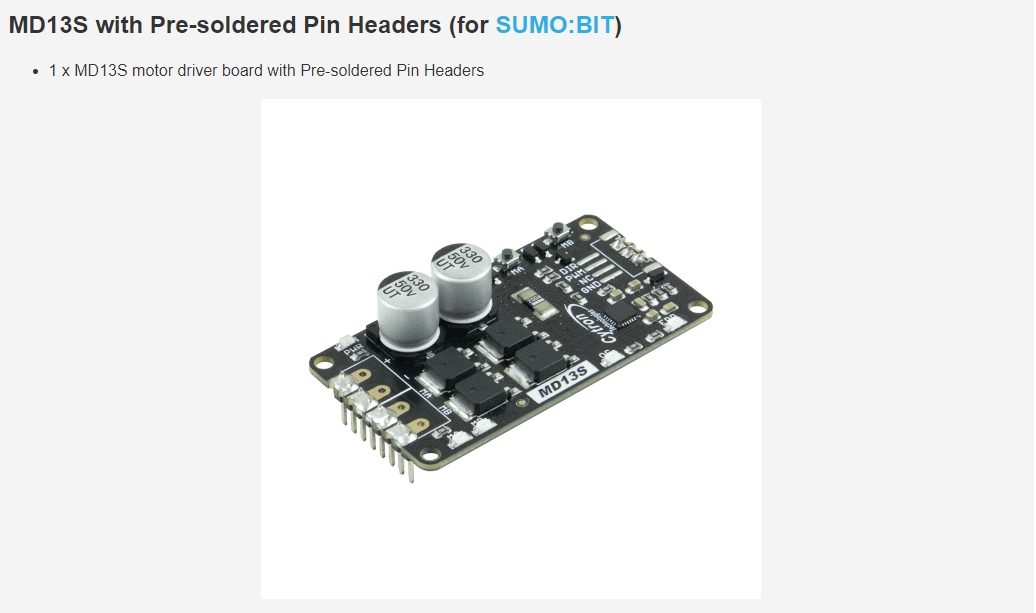 108070021 MD13S 13Amp 6V-30V D - Motor Driver Module recensie en prijs