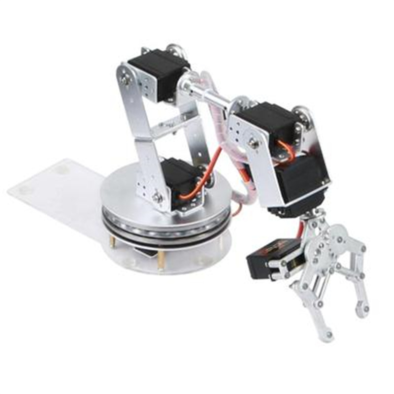 Zilveren 6 DOF robotarm met 18 - Robot Arm Kit recensie en prijs