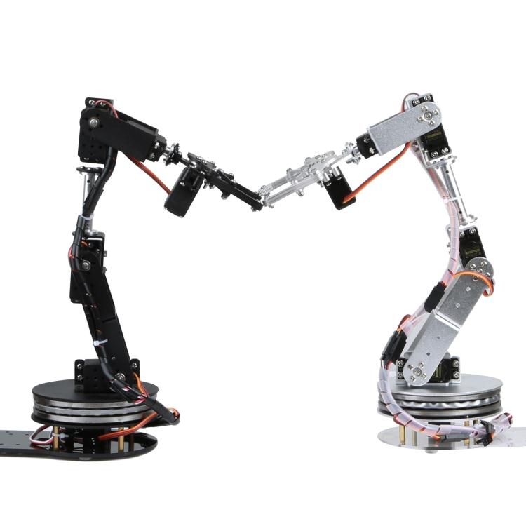 Zilveren 6 DOF robotarm met 18 - Robot Arm Kit recensie en prijs