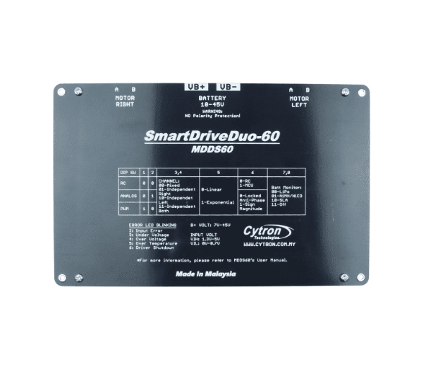 MDDS60 60Amp 7V-45V SmartDrive - Motor Driver Module recensie en prijs